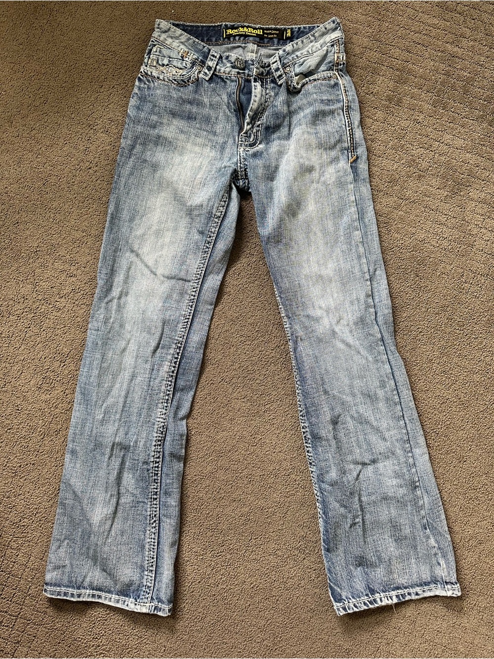 Rock & Roll Denim Women's Light Blue Bootcut Jeans size 29/34